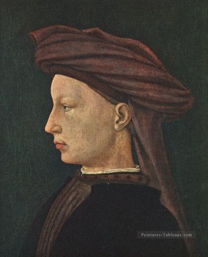  Renaissance Peintre - Profil Portrait d’un jeune homme Christianisme Quattrocento Renaissance Masaccio